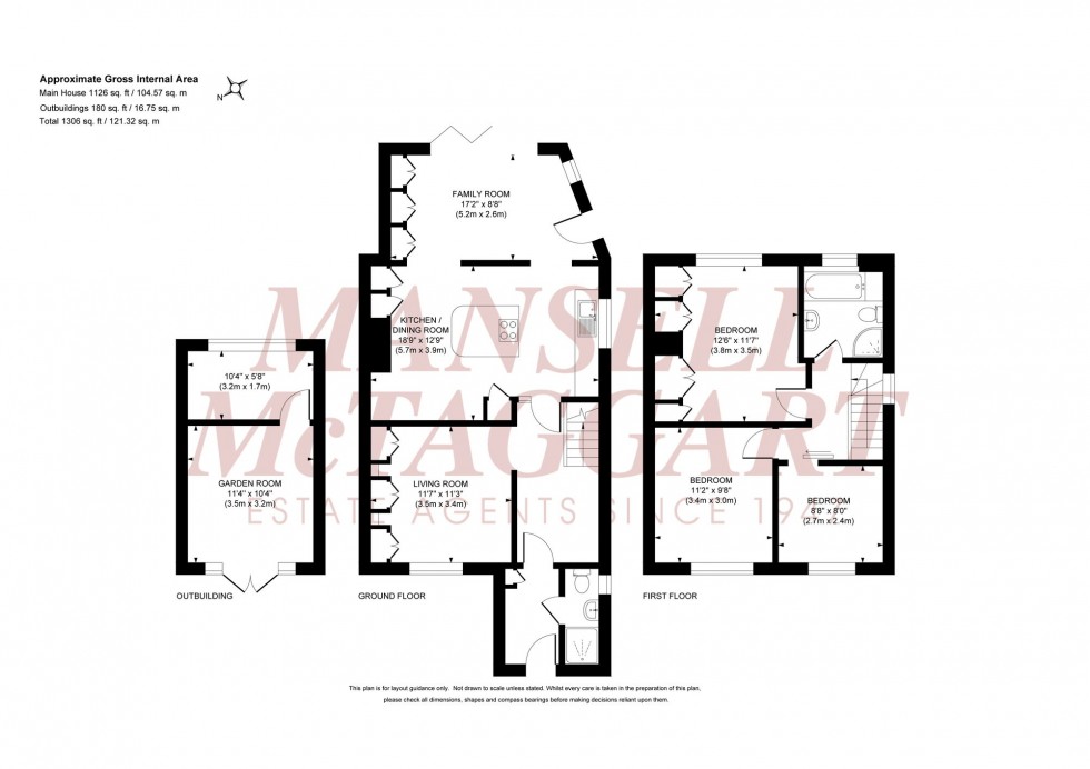 Floorplan for Chanctonbury Road, Burgess Hill, RH15