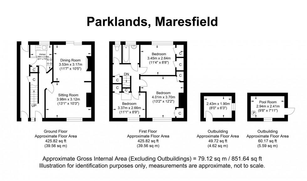 Floorplan for Parklands, Maresfield, TN22