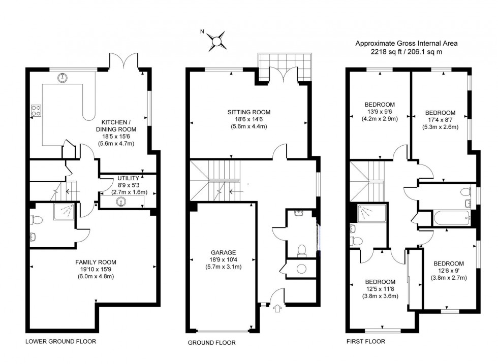 Floorplan for Cheney Crescent, Haywards Heath, RH16