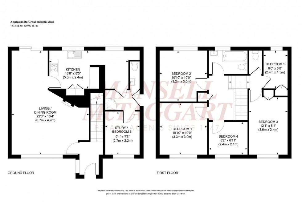 Floorplan for Grovelands Close, Burgess Hill, RH15