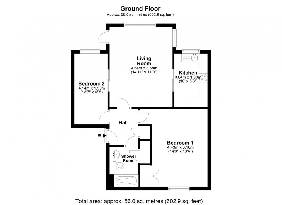 Floorplan for Hartfield Road, Oakwood Park Hartfield Road, RH18