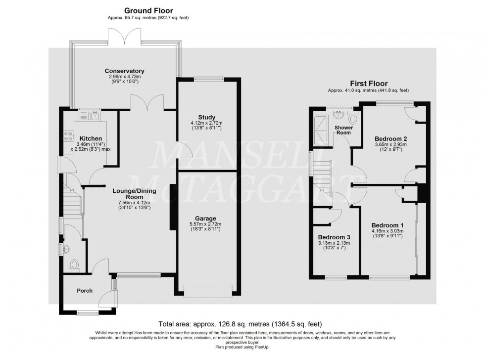 Floorplan for Beechey Close, Copthorne, RH10