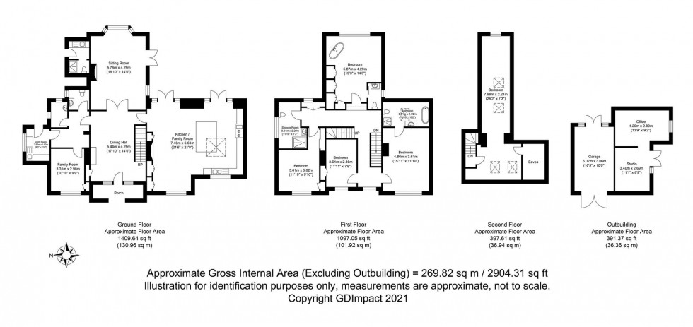 Floorplan for Croft Road, Crowborough, TN6