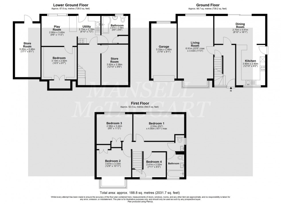 Floorplan for Hurst Farm Road, East Grinstead, RH19