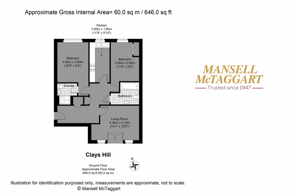 Floorplan for Clays Hill, Bramber, BN44