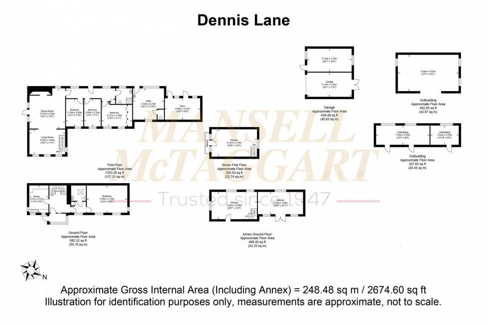 Floorplan for Dennis Lane, Five Ashes, TN20