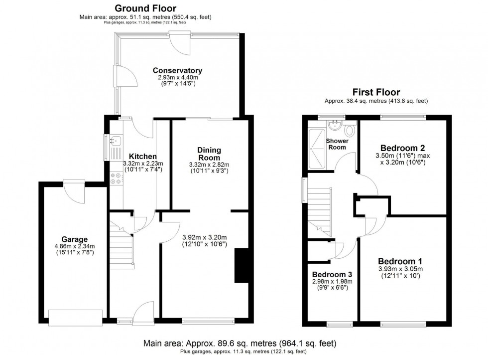 Floorplan for Tarham Close, Horley, RH6