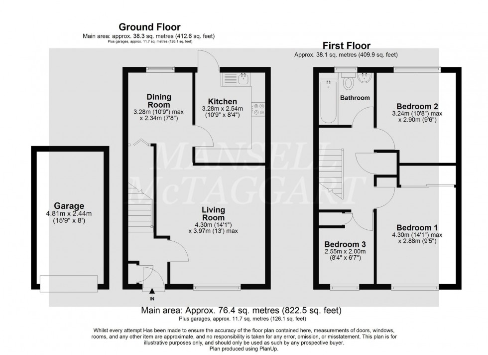 Floorplan for Heathfield, Crawley, RH10