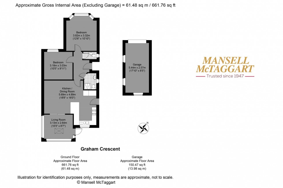 Floorplan for Graham Crescent, Portslade, BN41
