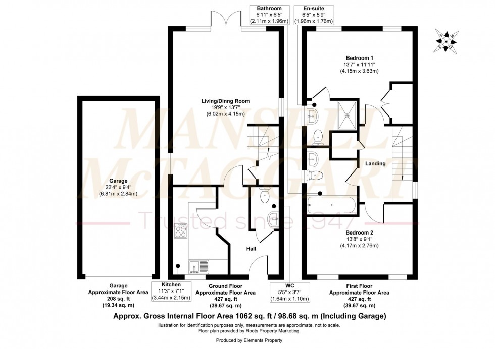 Floorplan for Meadow Way, South Chailey, BN8