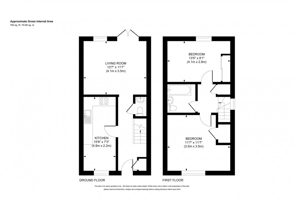 Floorplan for Blanford Avenue, Haywards Heath, RH16