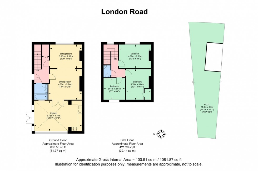 Floorplan for London Road, Hassocks, BN6