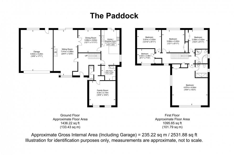 Floorplan for The Paddock, Maresfield, TN22