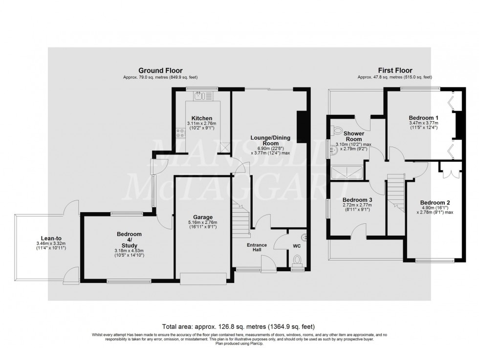 Floorplan for Post Horn Close, Forest Row, RH18