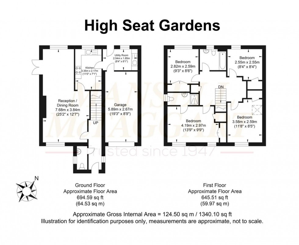 Floorplan for Saxon Close, Billingshurst, RH14
