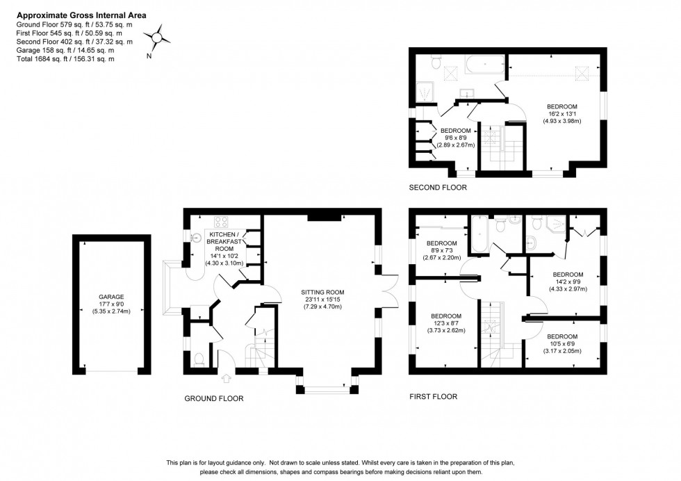 Floorplan for Kingfisher Drive, Haywards Heath, RH16