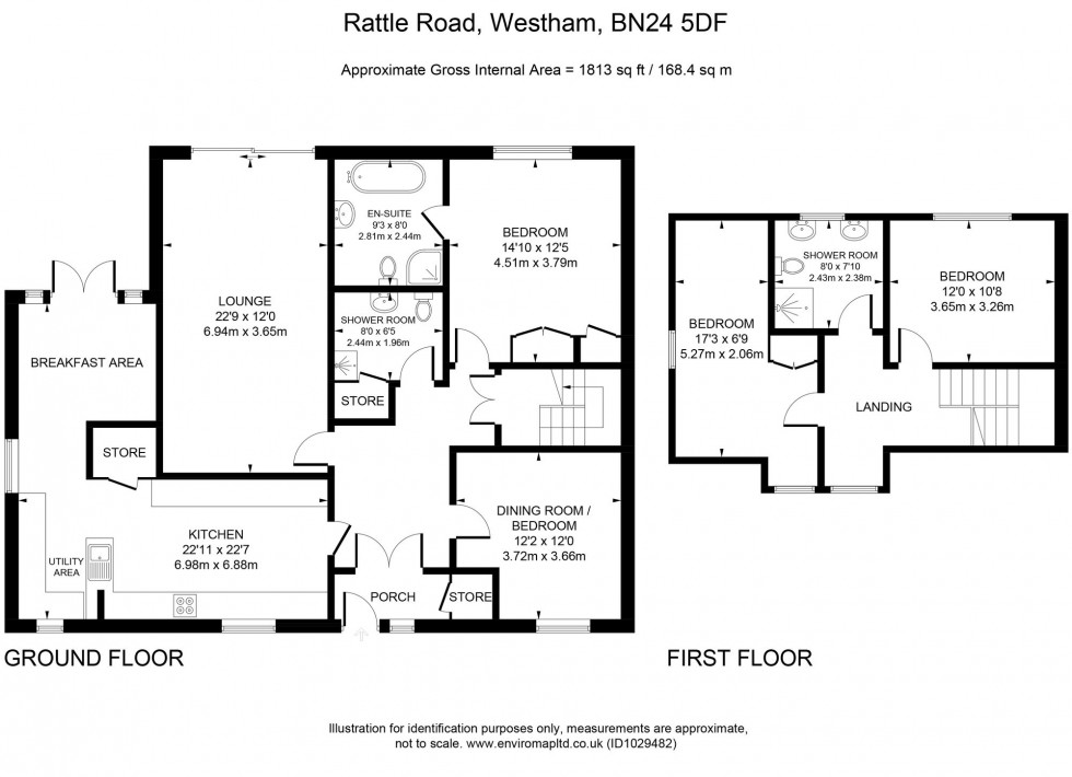 Floorplan for Rattle Road, Westham, BN24