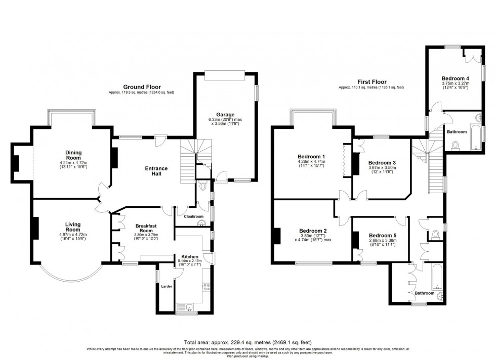 Floorplan for Lingfield Road, East Grinstead, RH19