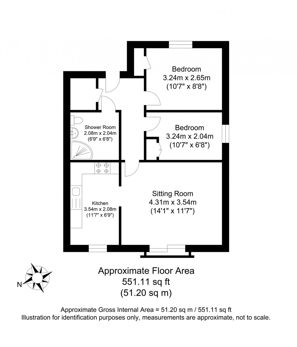 Floorplan for Delves Close, Ringmer, BN8
