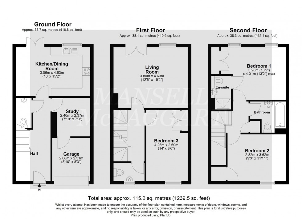 Floorplan for Lucas Close, Maidenbower, RH10