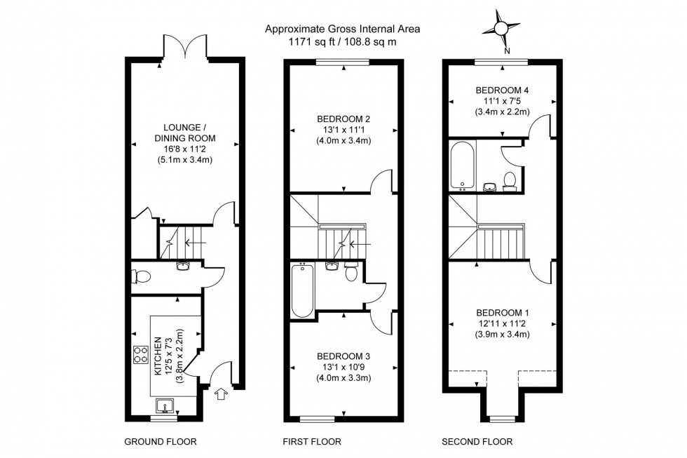 Floorplan for Lower Church Road, Burgess Hill, RH15