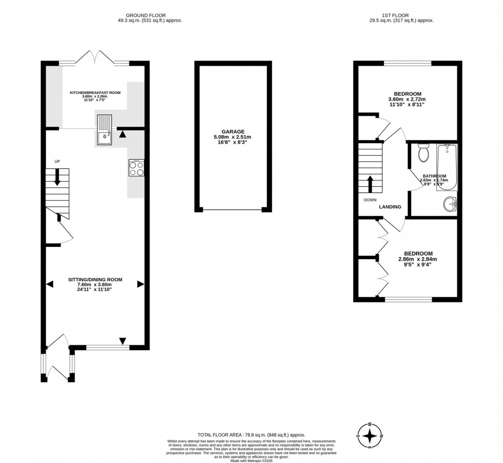 Floorplan for Budgen Close, Crawley, RH10