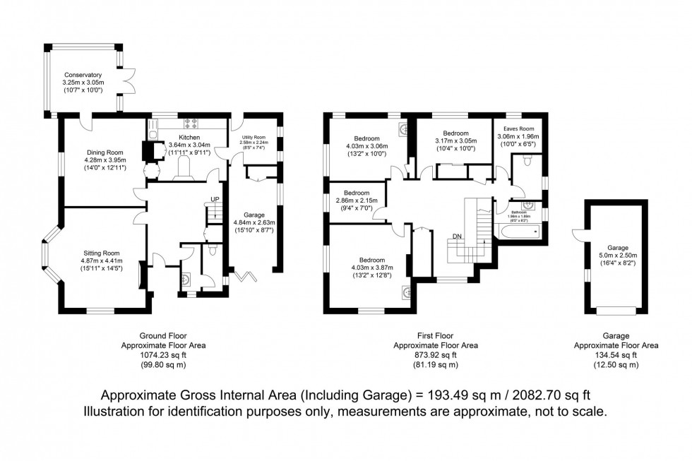 Floorplan for Houndean Rise, Lewes, BN7