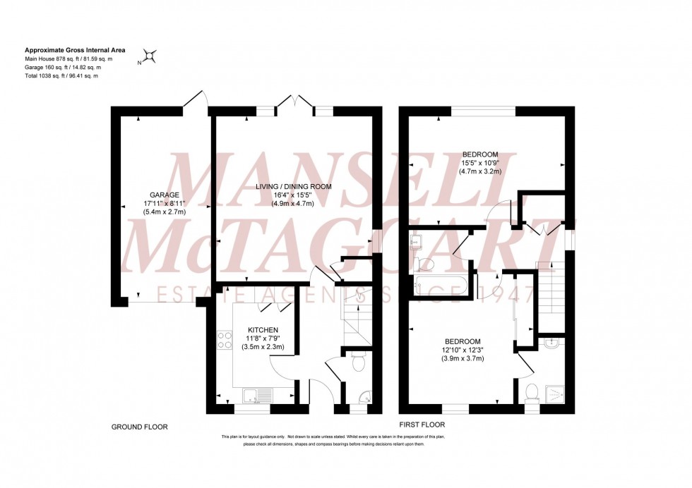 Floorplan for Goxhill Mews, Burgess Hill, RH15