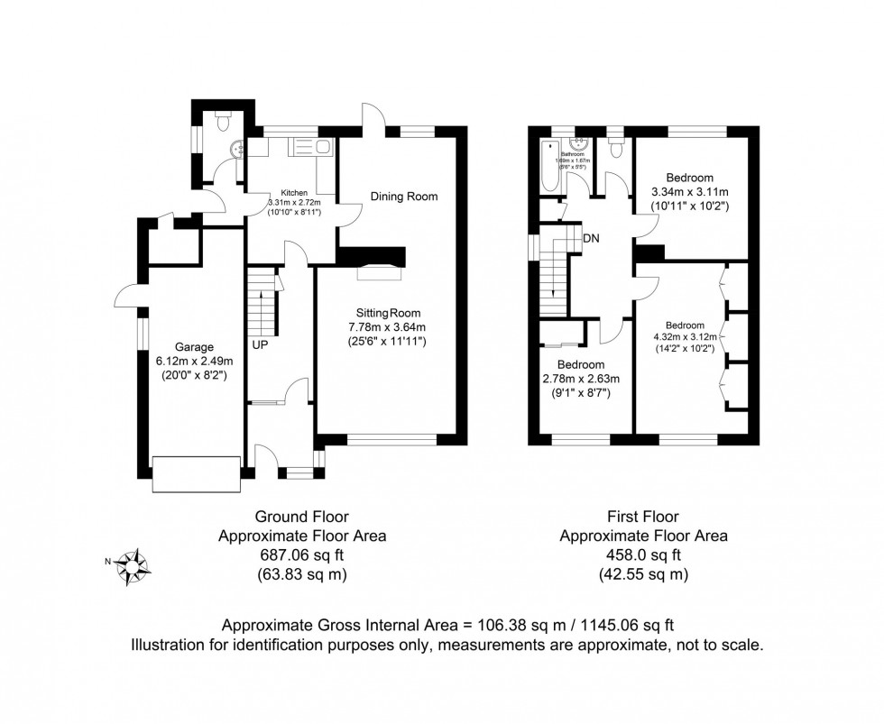 Floorplan for Eridge Gardens, Crowborough, TN6