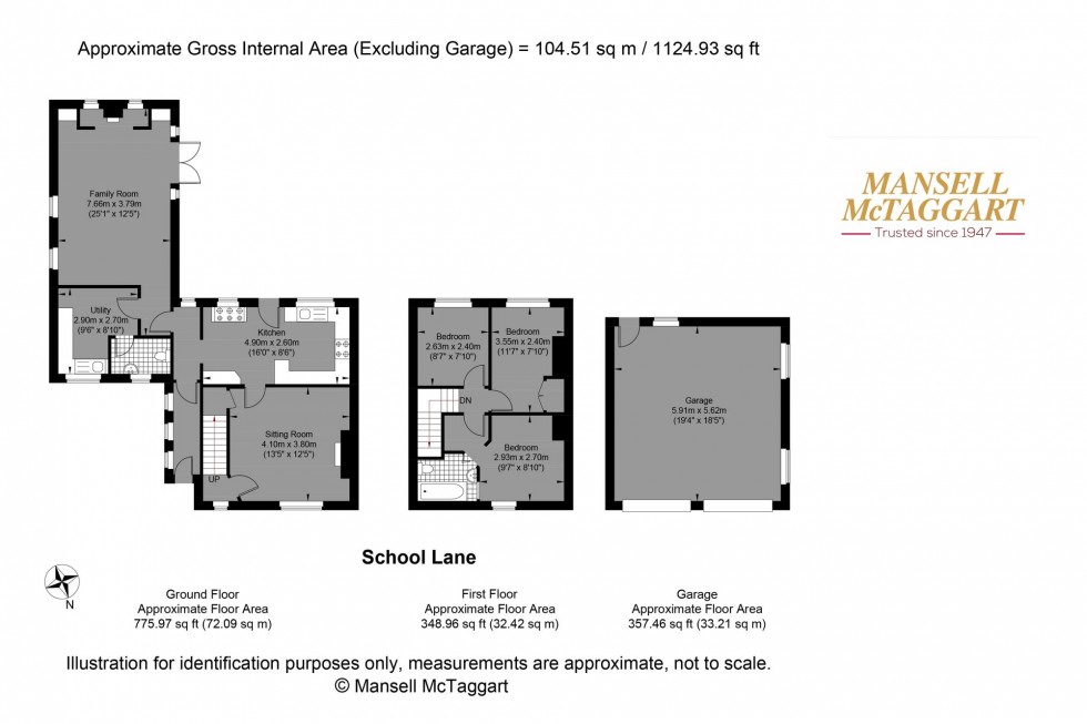 Floorplan for School Lane, Ashurst, BN44