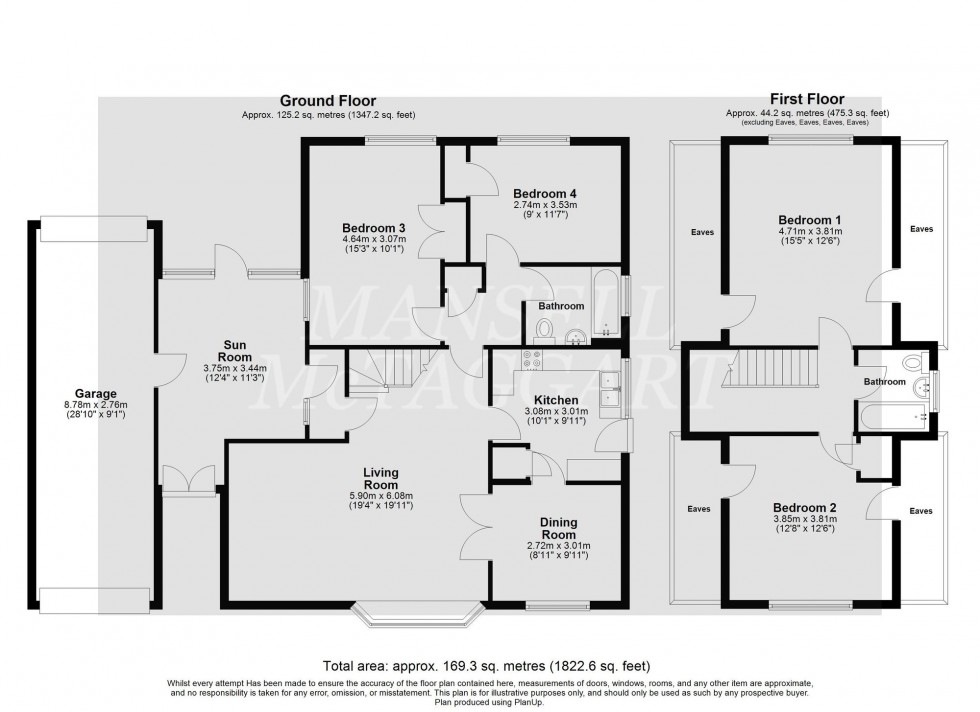 Floorplan for Buckswood Drive, Crawley, RH11