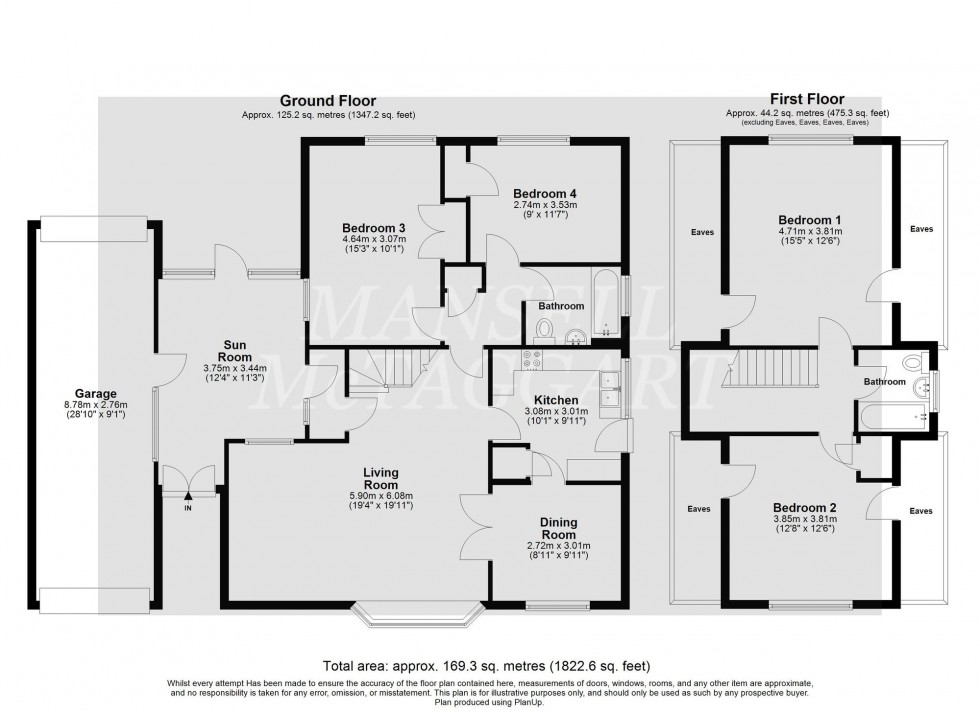 Floorplan for Buckswood Drive, Crawley, RH11