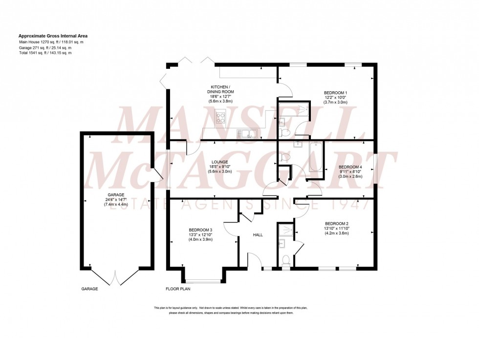 Floorplan for Singleton Way, Burgess Hill, RH15