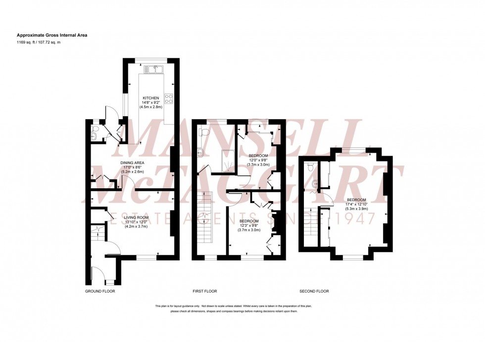 Floorplan for Jobs Lane, Sayers Common, BN6
