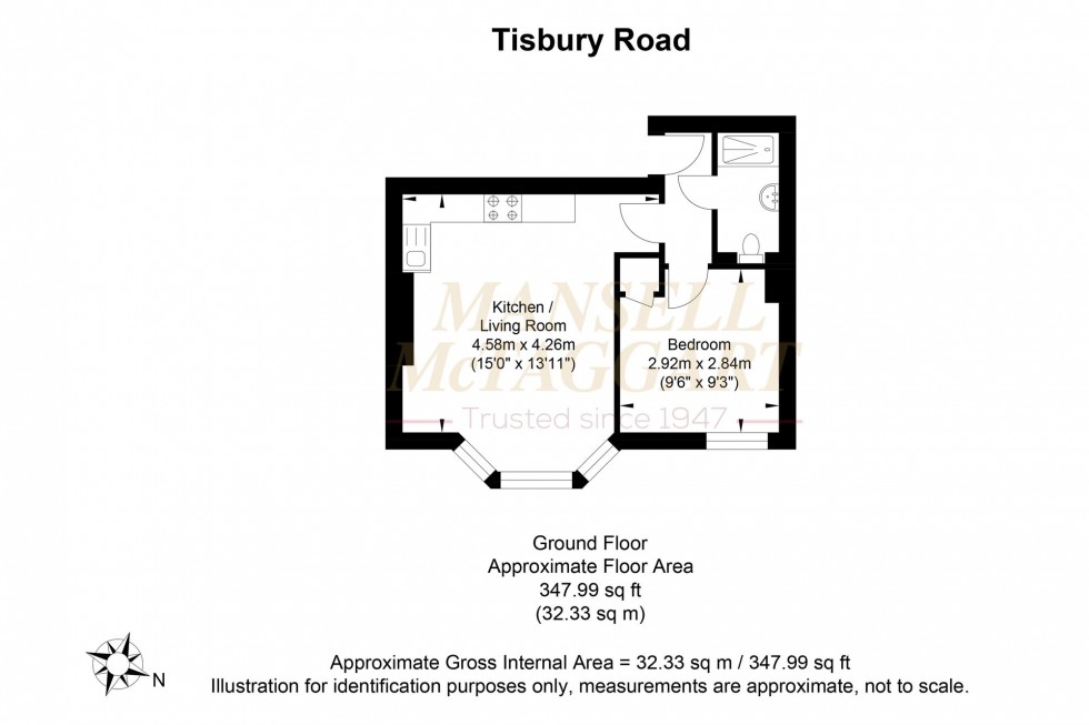 Floorplan for Tisbury Road, Hove, BN3