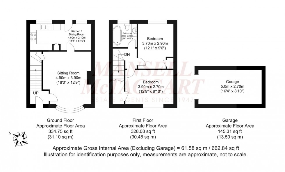 Floorplan for Clovers End, Horsham, RH12