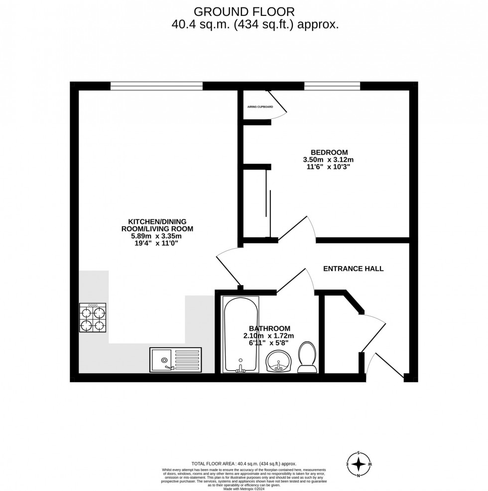 Floorplan for Fosters Place, Kiln House, RH19
