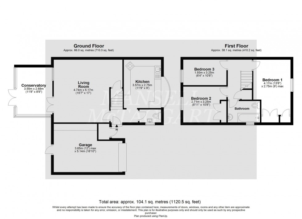 Floorplan for Mallard Place, East Grinstead, RH19