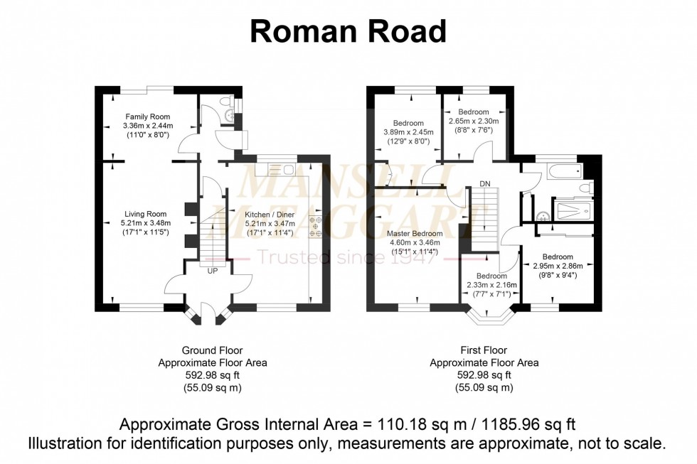 Floorplan for Roman Road, Steyning, BN44