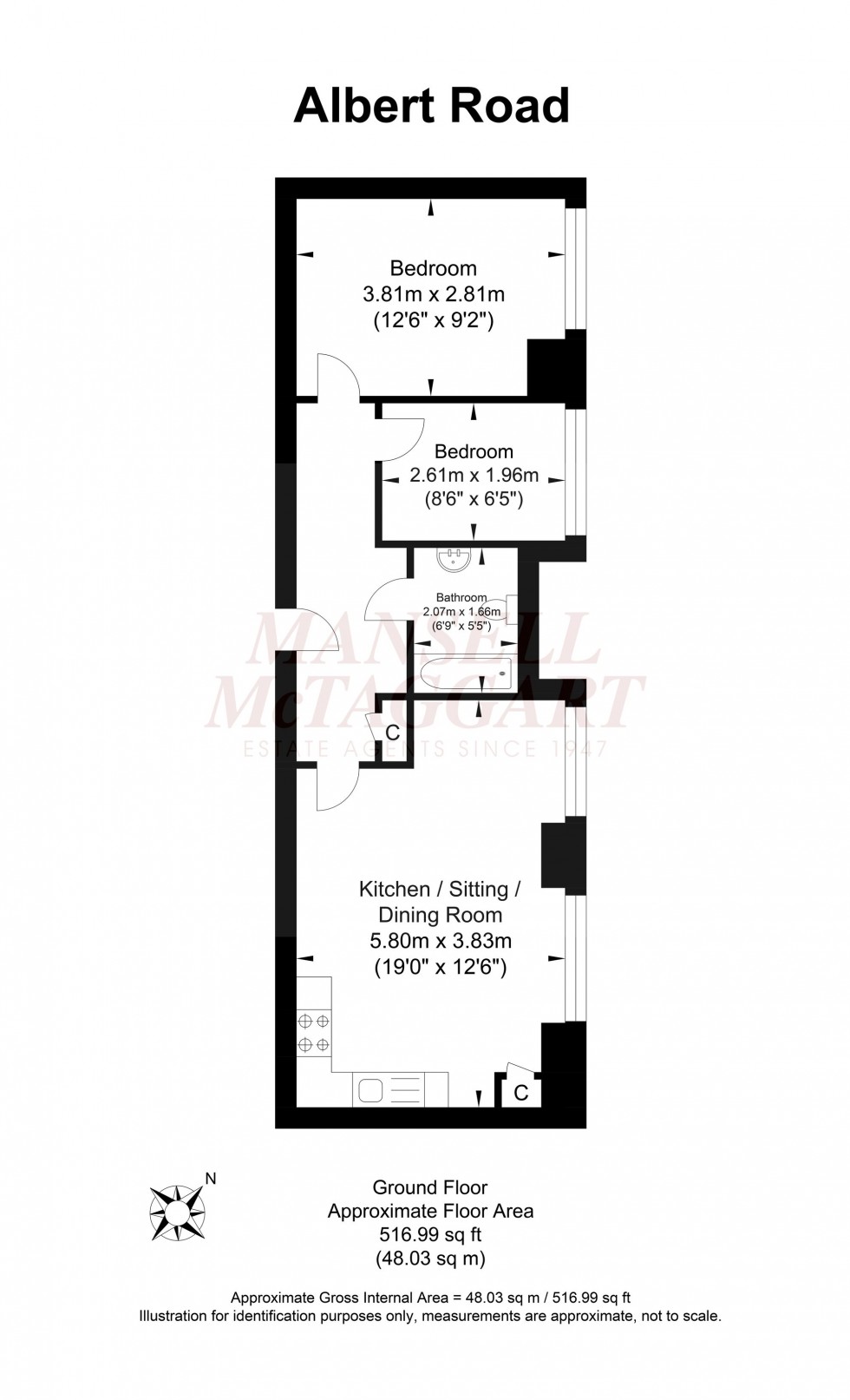 Floorplan for Albert Road, Beulah Court 15-19 Albert Road, RH6