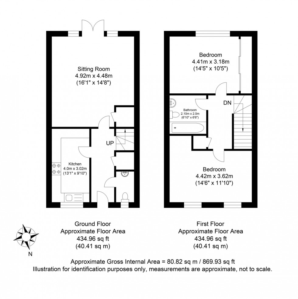 Floorplan for Northill Close, Ringmer, BN8