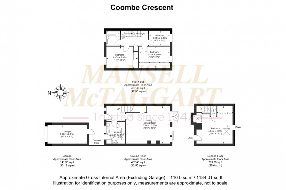 Floorplan for Coombe Crescent, Bury, RH20