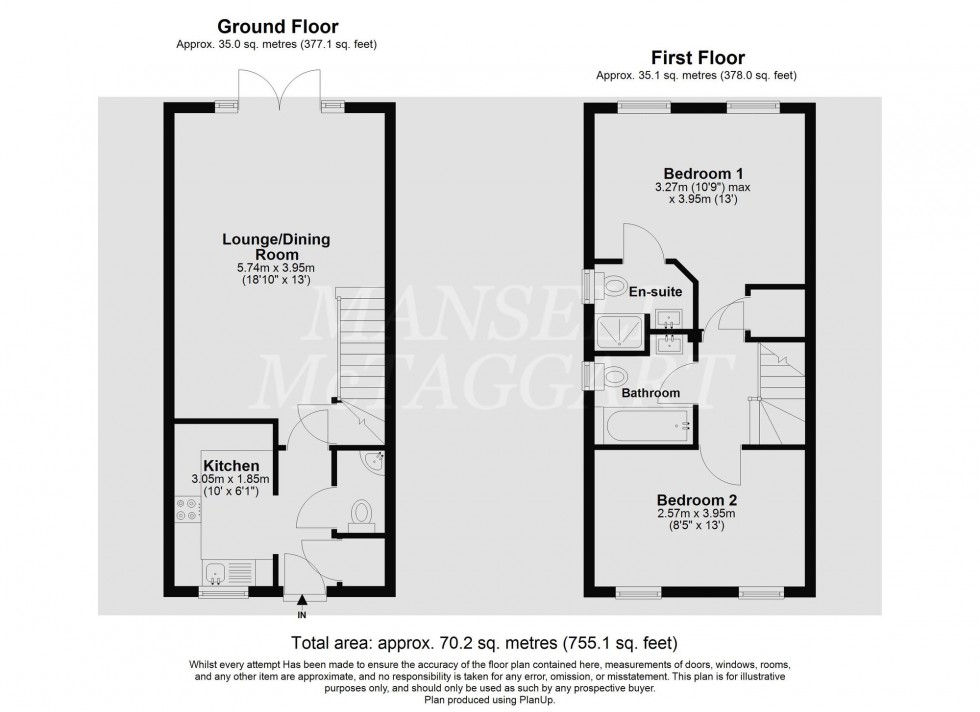 Floorplan for Bedivere Road, Crawley, RH11