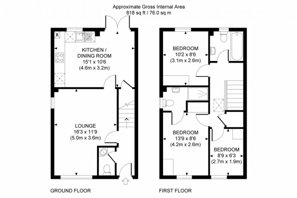 Floorplan for Roddick Walk, Haywards Heath, RH16
