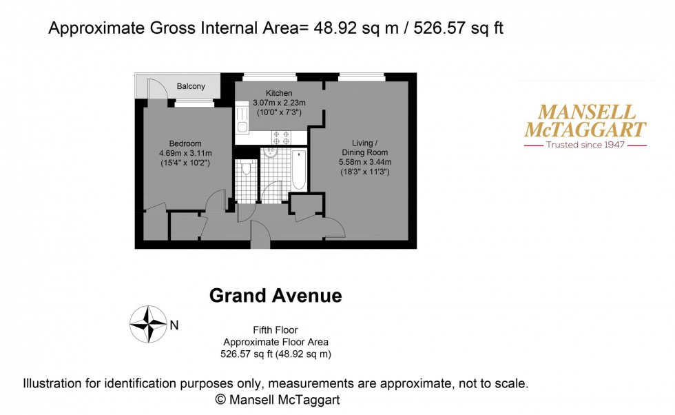 Floorplan for Grand Avenue, Hove, BN3
