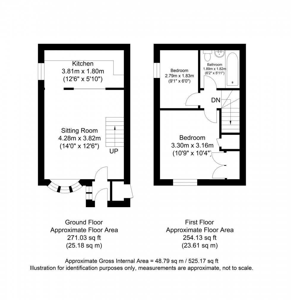 Floorplan for Court Road, Lewes, BN7