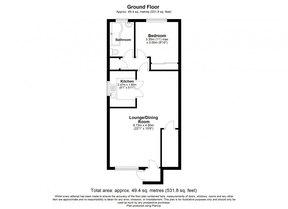 Floorplan for Excalibur Close, Ifield, RH11