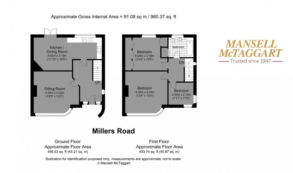 Floorplan for Millers Road, Brighton, BN1