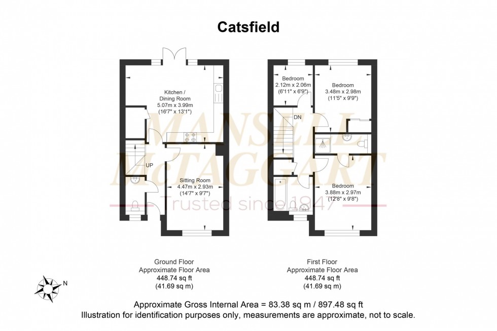 Floorplan for Catsfield, Billingshurst, RH14