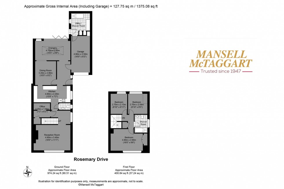 Floorplan for Rosemary Drive, Shoreham-By-Sea, BN43